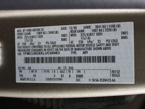 Certified 2020 Ford Escape SE image 23