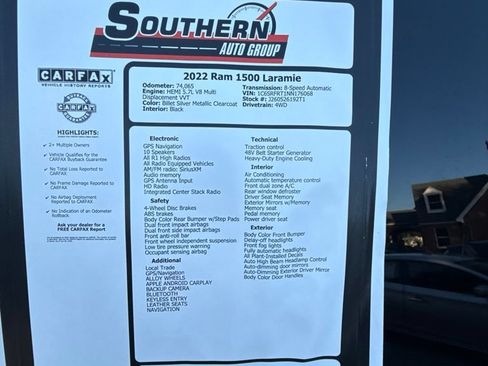 Used 2022 RAM 1500 Laramie w/ Sport Appearance Package AWD/4WD image 13