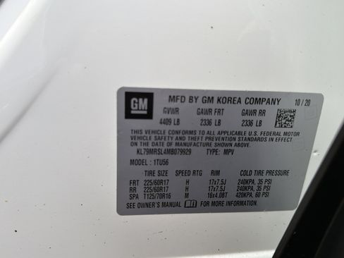 Used 2021 Chevrolet TrailBlazer LT w/ Convenience Package AWD/4WD image 27