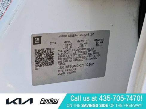 Used 2019 Chevrolet Cruze LT w/ Sun And Sound Package FWD image 34