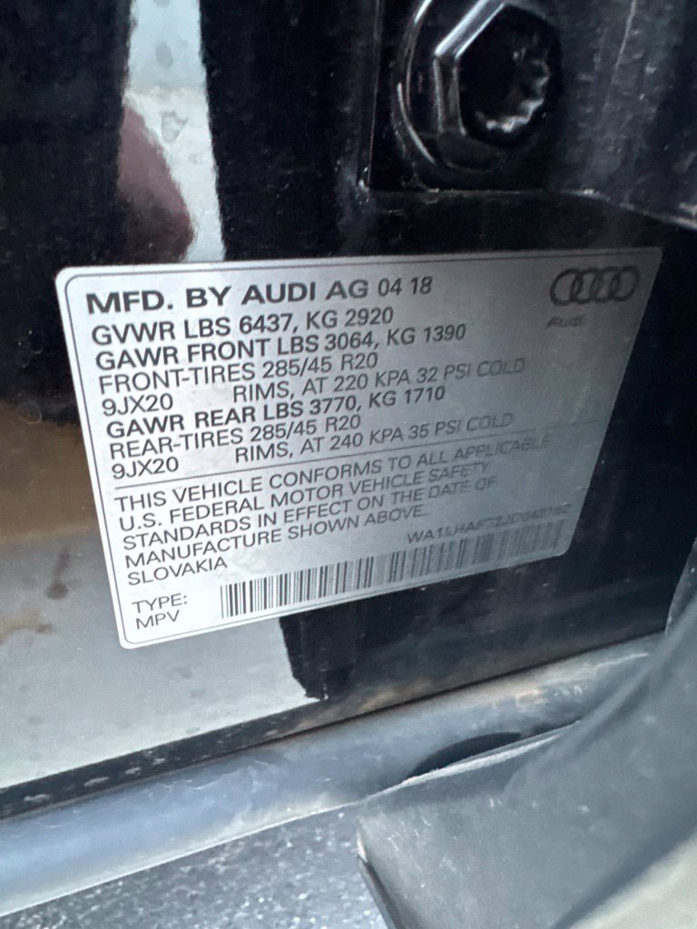 Used 2018 Audi Q7 2.0T Premium Plus w/ Premium Plus Package AWD/4WD image 4