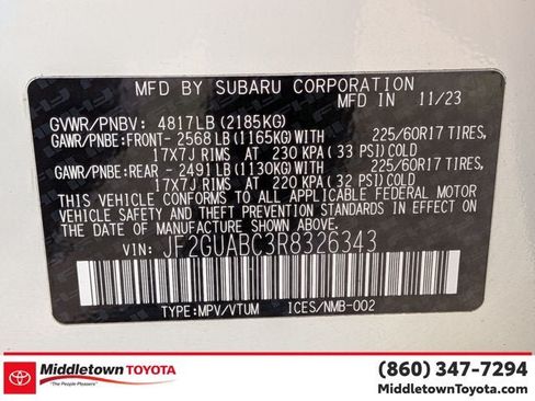 Used 2024 Subaru Crosstrek 2.0i AWD/4WD image 38