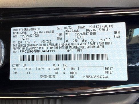 Certified 2023 Ford Escape Active AWD/4WD image 29