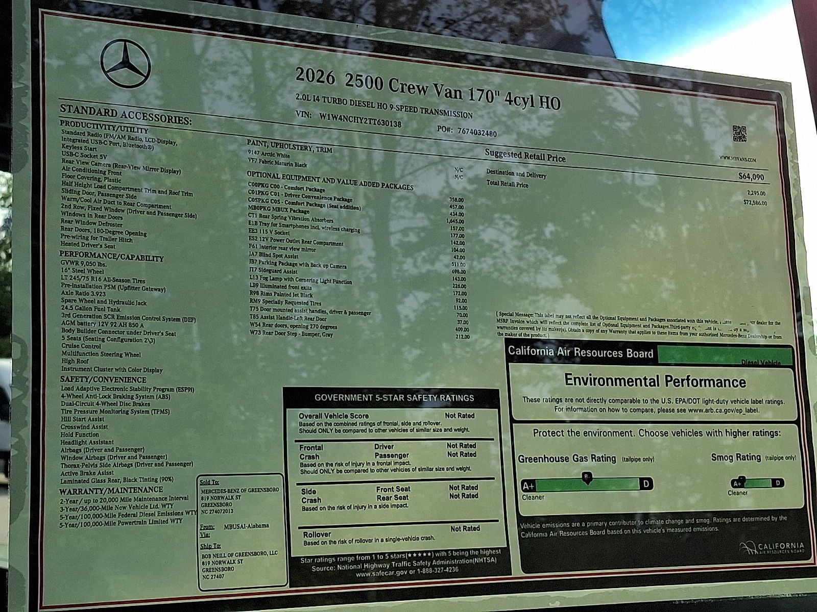 New 2026 Mercedes-Benz Sprinter 2500 image 11