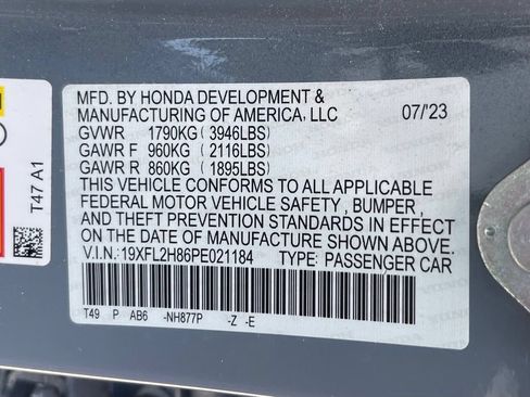 Certified 2023 Honda Civic Sport image 13