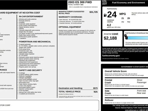 Used 2003 Lexus ES 330 image 36