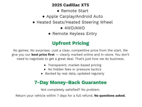 Certified 2025 Cadillac XT5 Premium Luxury image 2