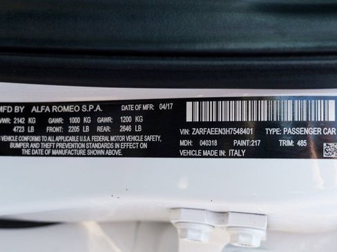 Used 2017 Alfa Romeo Giulia Ti w/ TI Lusso Package image 54