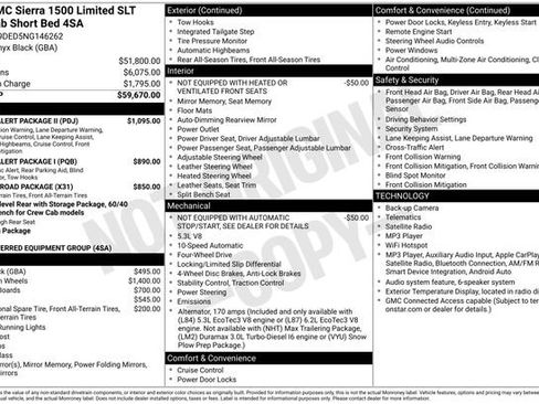 Used 2022 GMC Sierra 1500 SLT w/ Driver Alert Package II AWD/4WD image 4