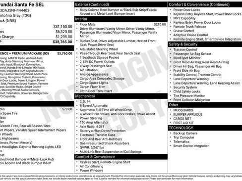 Used 2022 Hyundai Santa Fe SEL w/ Convenience + Premium Package AWD/4WD image 17