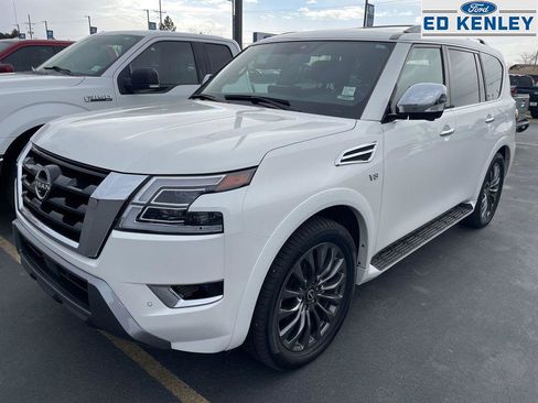 Used 2022 Nissan Armada Platinum w/ Captain's Chairs Package image 2