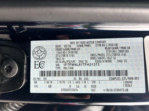 Used 2026 Ford F150 Tremor w/ Equipment Group 402B MID AWD/4WD image 36