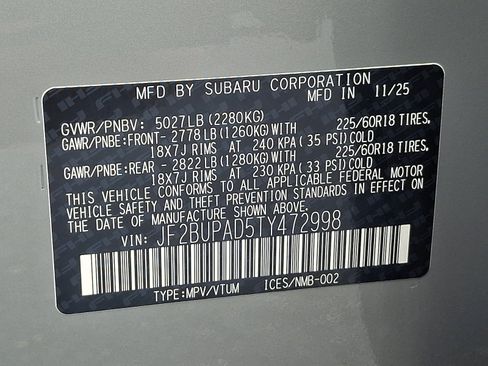 Used 2026 Subaru Outback Premium AWD/4WD image 27