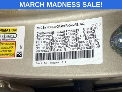 Used 2018 Honda Accord EX-L image 30