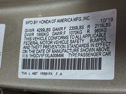 Used 2020 Honda Accord LX image 12