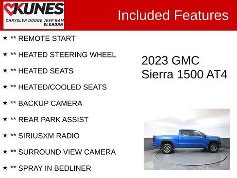 Used 2023 GMC Sierra 1500 AT4 AWD/4WD image 2