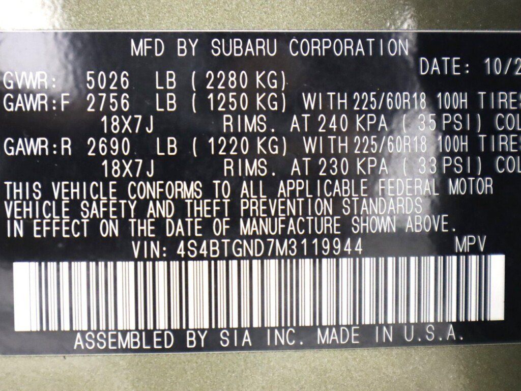 Used 2021 Subaru Outback Limited XT AWD/4WD image 47