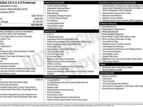 Used 2023 MAZDA CX-5 AWD 2.5 S w/ Preferred Package image 3