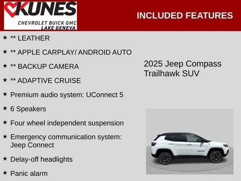 Used 2025 Jeep Compass Trailhawk AWD/4WD image 2