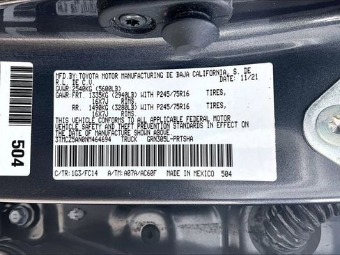 Used 2022 Toyota Tacoma SR5 w/ Technology Package AWD/4WD image 20