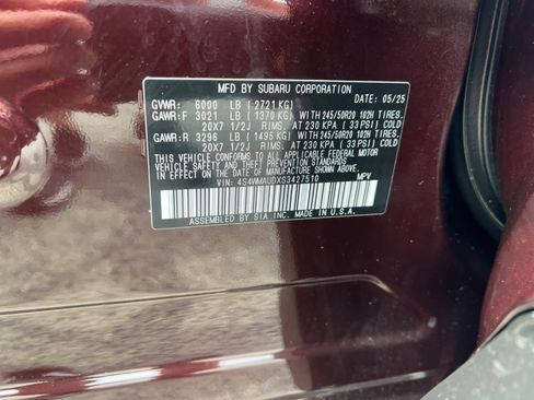 Certified 2025 Subaru Ascent Touring AWD/4WD image 18