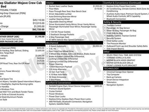 Used 2022 Jeep Gladiator Mojave w/ Cold Weather Group image 28