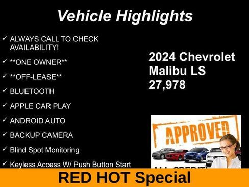 Used 2024 Chevrolet Malibu LS w/ Driver Confidence Package FWD image 10