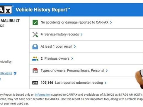 Used 2013 Chevrolet Malibu LT w/ Power Convenience Package image 5