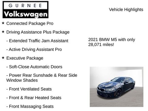 Used 2021 BMW M5 w/ Executive Package AWD/4WD image 8