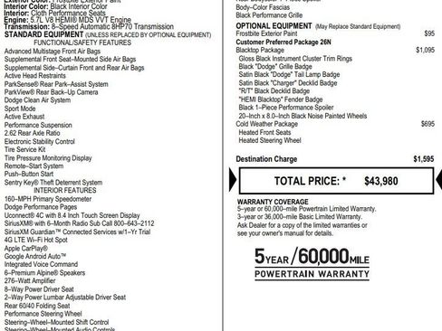 Used 2022 Dodge Charger R/T w/ Blacktop Package image 3