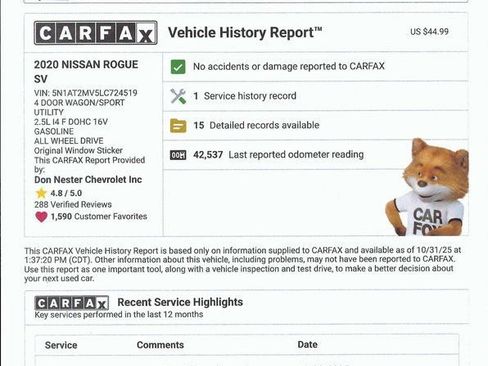 Used 2020 Nissan Rogue SV image 5