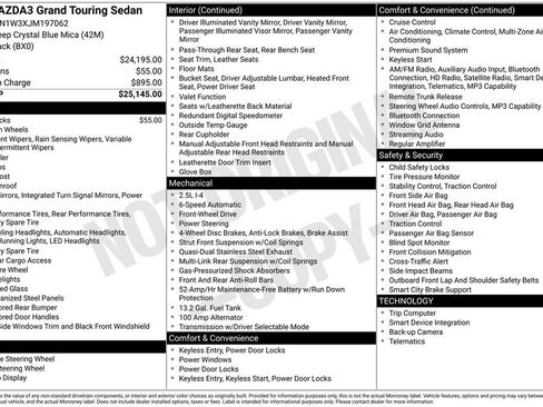 Used 2018 MAZDA MAZDA3 Grand Touring image 1