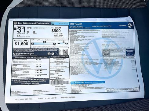 New 2026 Volkswagen Taos SE FWD image 22