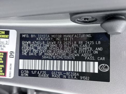 Used 2021 Lexus ES 350 F Sport FWD image 24