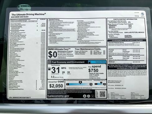 Used 2025 BMW 330i Sedan w/ Convenience Package image 19