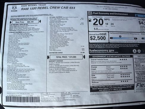 New 2026 RAM 1500 Rebel image 38