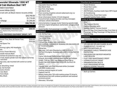 Used 2017 Chevrolet Silverado 1500 W/T w/ WT Fleet Convenience Package image 36