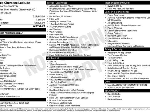 Used 2017 Jeep Cherokee Latitude image 10