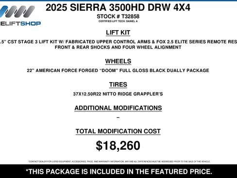 Used 2025 GMC Sierra 3500 Denali w/ Denali Reserve Package AWD/4WD image 2
