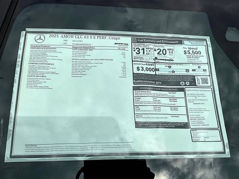 New 2025 Mercedes-Benz GLC 63 AMG S image 14