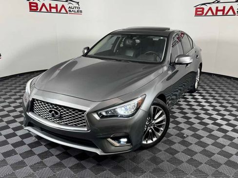 Used 2021 INFINITI Q50 Luxe w/ Seat & Sound Package RWD image 2