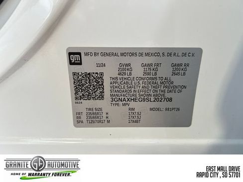 Used 2025 Chevrolet Equinox LT w/ Convenience Package II FWD image 26