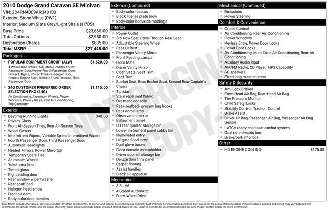 Used 2010 Dodge Grand Caravan SE w/ Popular Equipment Group FWD image 24