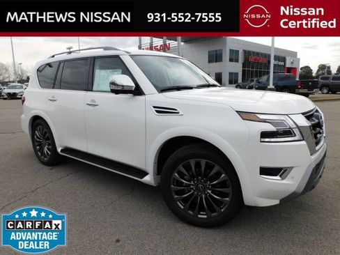 Certified 2023 Nissan Armada Platinum w/ Captain's Chairs Package RWD image 1