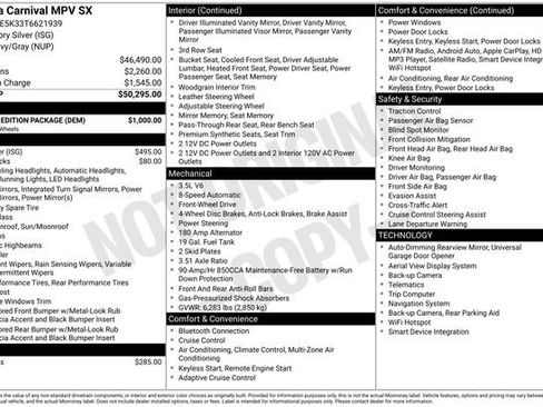 New 2026 Kia Carnival SX w/ SX Dark Edition Package FWD image 5