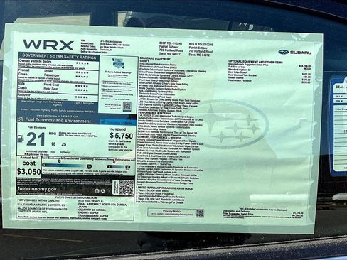 New 2025 Subaru WRX GT image 14