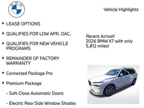 Used 2026 BMW X7 xDrive40i w/ Premium Package AWD/4WD image 4