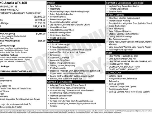 New 2026 GMC Acadia AT4 w/ Luxury Package AWD/4WD image 40