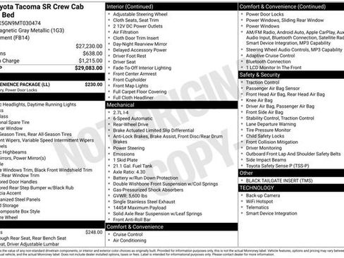 Used 2021 Toyota Tacoma SR w/ SR Convenience Package RWD image 4