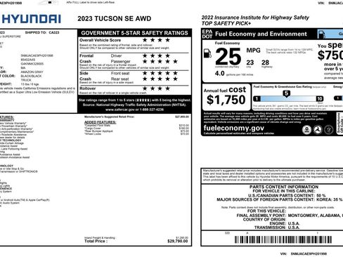 Used 2023 Hyundai Tucson SE image 47